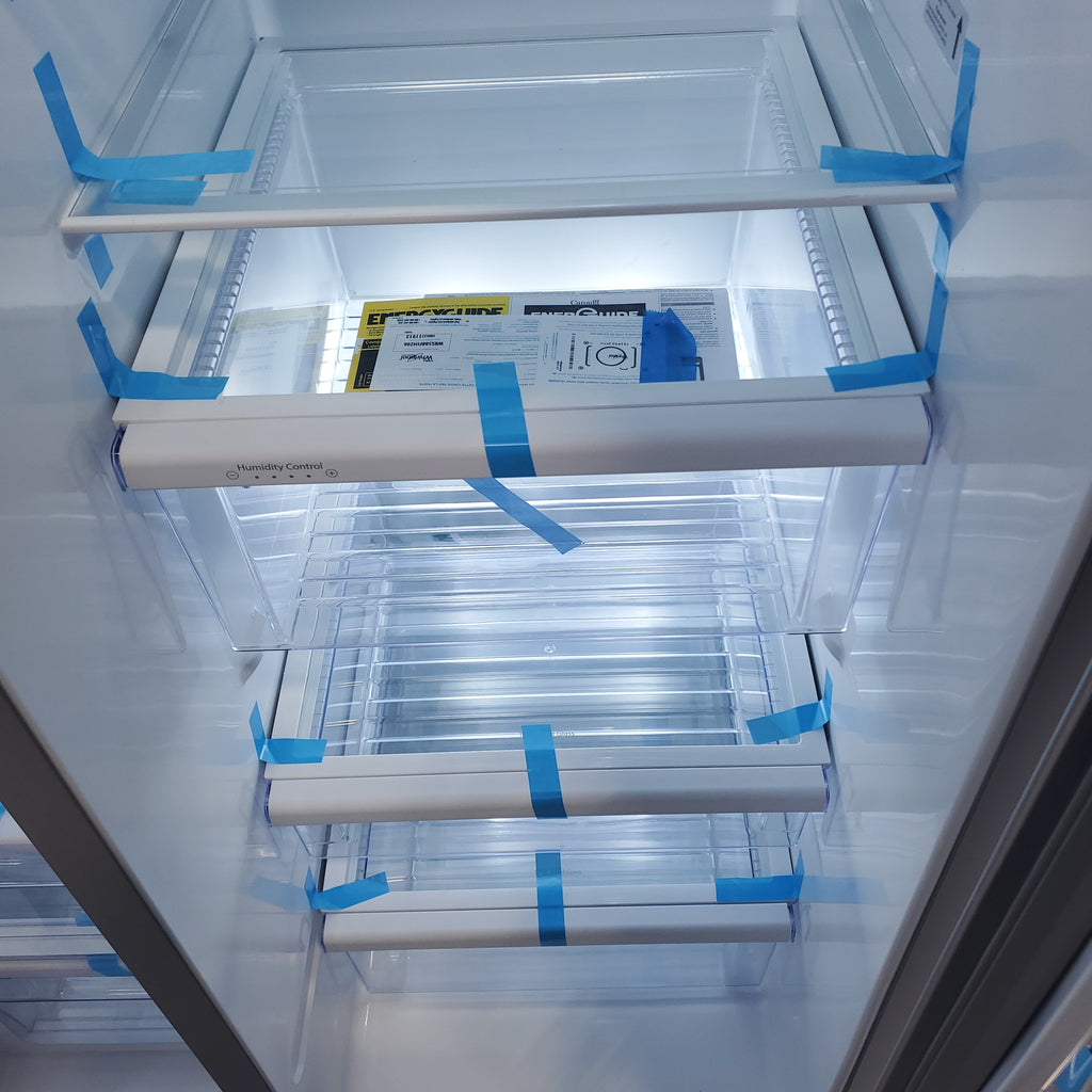 Pictures of Fingerprint-Resistant Stainless Steel Whirlpool 28.49 cu. ft. Side by Side Refrigerator with In Door Ice and Water Dispenser - Scratch & Dent - Minor - Neu Appliance Outlet - Discount Appliance Outlet in Austin, Tx