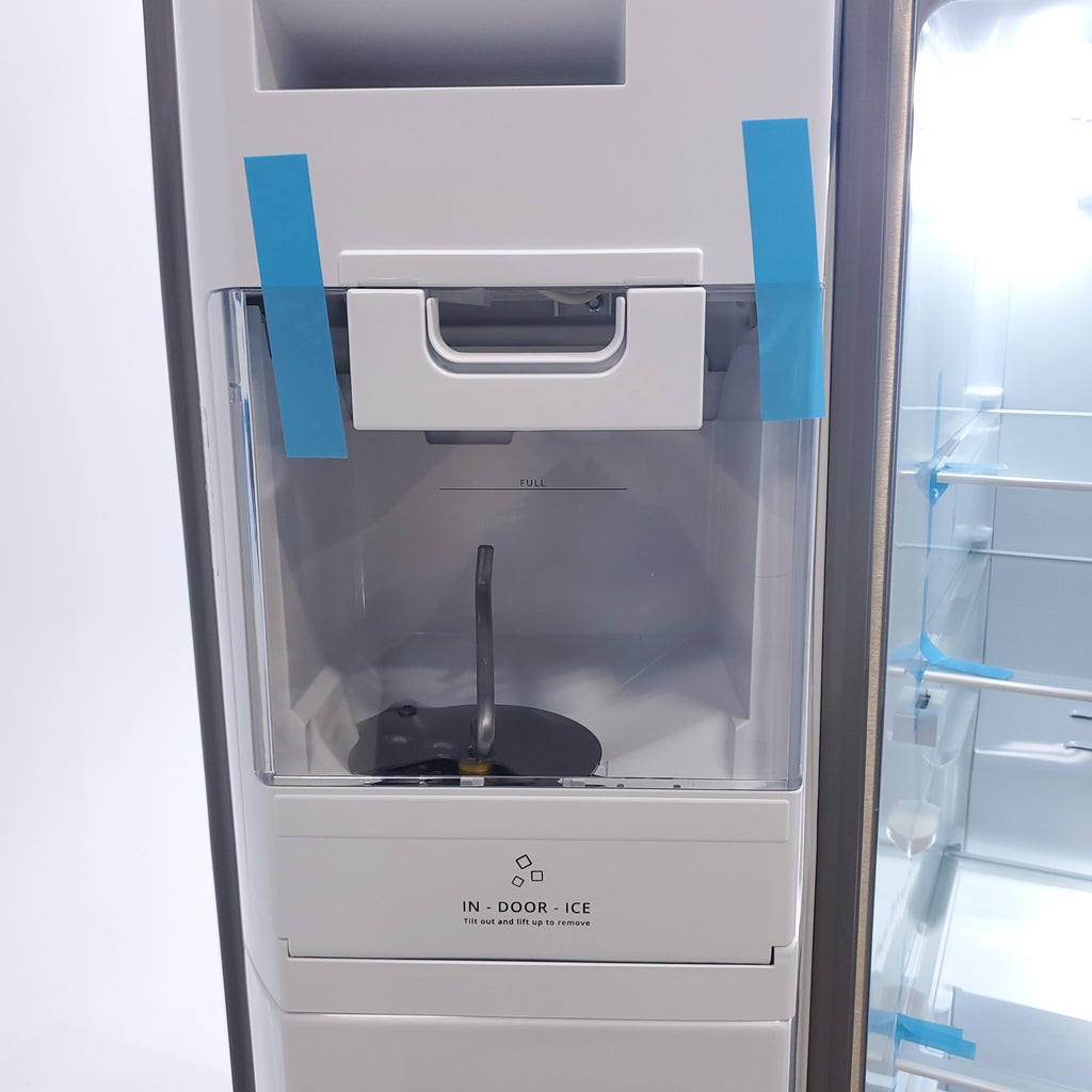 Pictures of Fingerprint-Resistant Stainless Steel Whirlpool 28.49 cu. ft. Side by Side Refrigerator with In Door Ice and Water Dispenser - Scratch & Dent - Minor - Neu Appliance Outlet - Discount Appliance Outlet in Austin, Tx