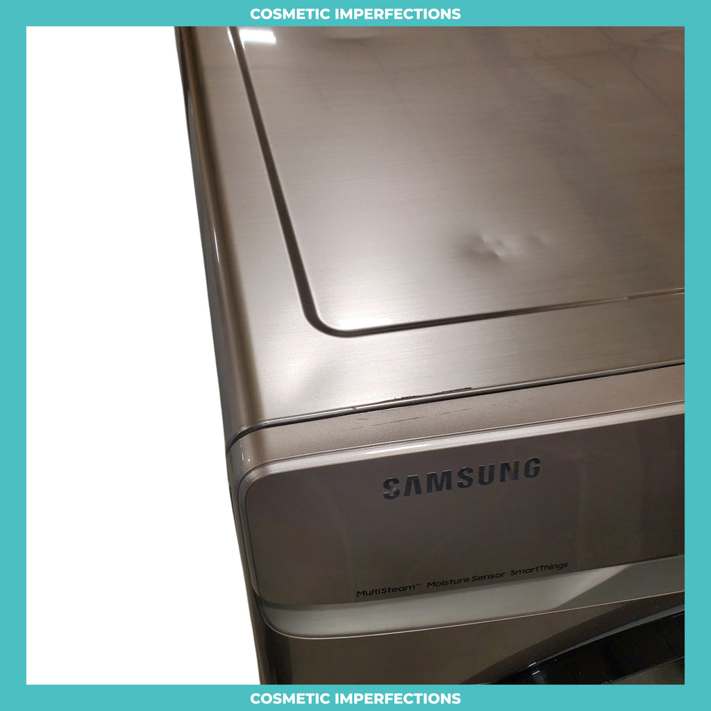 Pictures of Champagne Samsung 7.5 cu. ft. Front Load Steam Gas Dryer with Wi-Fi Connectivity- Scratch & Dent - Minor - Neu Appliance Outlet - Discount Appliance Outlet in Austin, Tx
