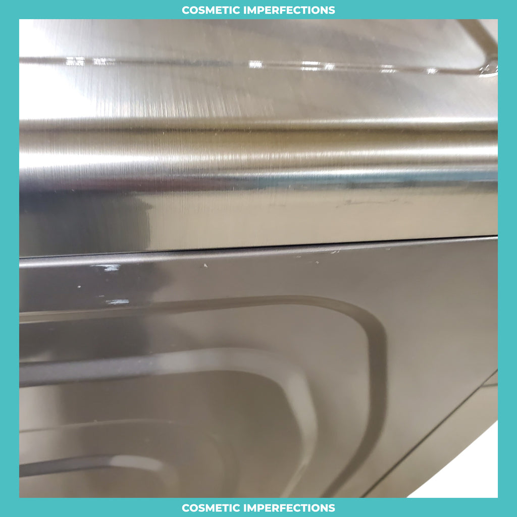 Pictures of Platinum Samsung 7.5 cu. ft. Front Load Electric Dryer with Steam- Scratch & Dent - Minor - Neu Appliance Outlet - Discount Appliance Outlet in Austin, Tx