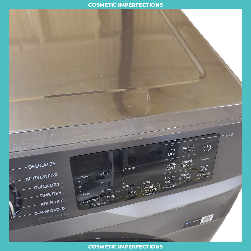 Pictures of Platinum Samsung 7.5 cu. ft. Front Load Electric Dryer with Steam- Scratch & Dent - Minor - Neu Appliance Outlet - Discount Appliance Outlet in Austin, Tx