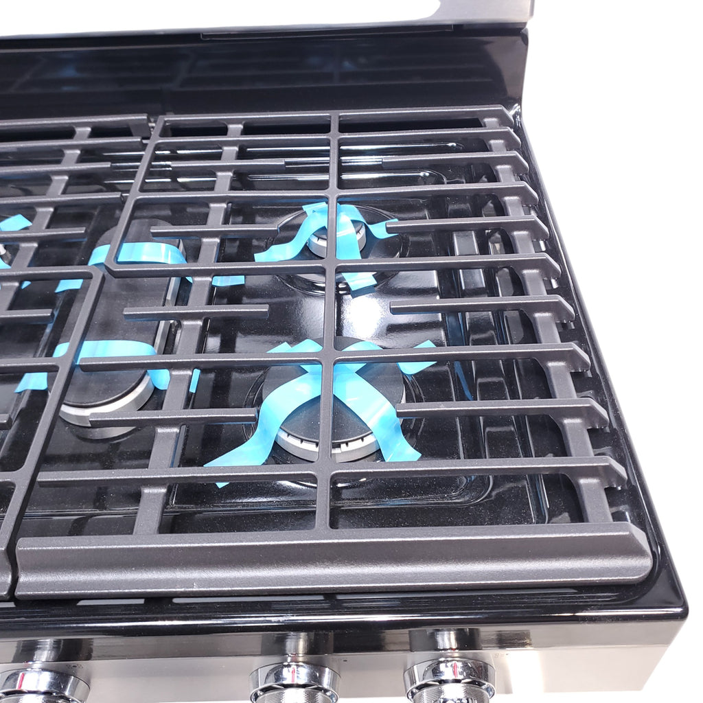 Pictures of Stainless Steel with Printshield Finish KitchenAid 30-in 5 Burners 5.8-cu ft Self-cleaning Convection Oven Freestanding Natural Gas Range - Open Box - Neu Appliance Outlet - Discount Appliance Outlet in Austin, Tx