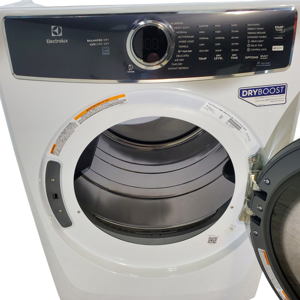 Pictures of ENERGY STAR Electrolux 8.0 cu. ft. Front Load Electric Dryer with Perfect Steam ELFE7637AW - Scratch & Dent - Minor - Neu Appliance Outlet - Discount Appliance Outlet in Austin, Tx