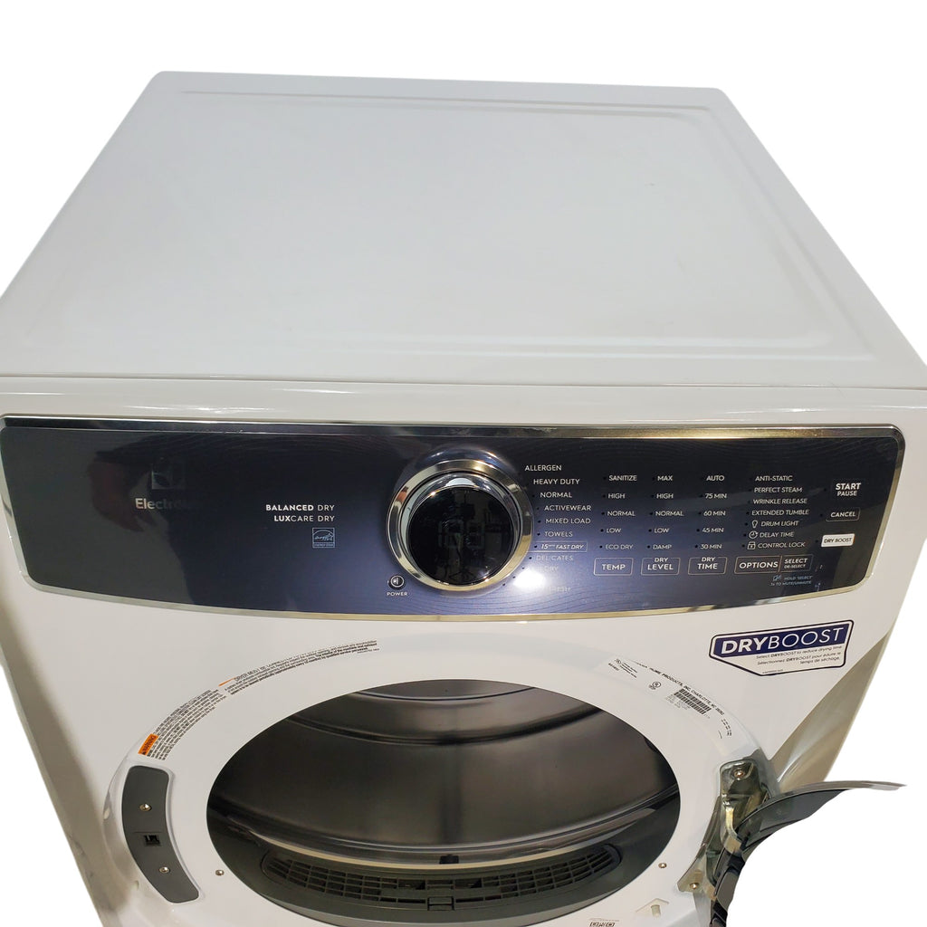 Pictures of ENERGY STAR Electrolux 8.0 cu. ft. Front Load Electric Dryer with Perfect Steam ELFE7637AW - Scratch & Dent - Minor - Neu Appliance Outlet - Discount Appliance Outlet in Austin, Tx