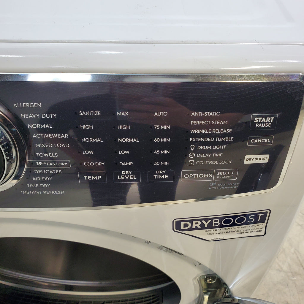 Pictures of ENERGY STAR Electrolux 8.0 cu. ft. Front Load Electric Dryer with Perfect Steam ELFE7637AW - Scratch & Dent - Minor - Neu Appliance Outlet - Discount Appliance Outlet in Austin, Tx