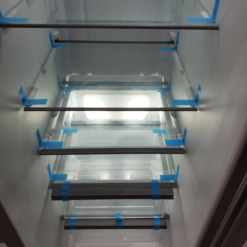 Pictures of 33 in. Wide Fingerprint-Resistant Stainless Steel Whirlpool 21.4 cu. ft. Side by Side Refrigerator with In Door Ice and Water Dispenser - Certified Refurbished - Neu Appliance Outlet - Discount Appliance Outlet in Austin, Tx