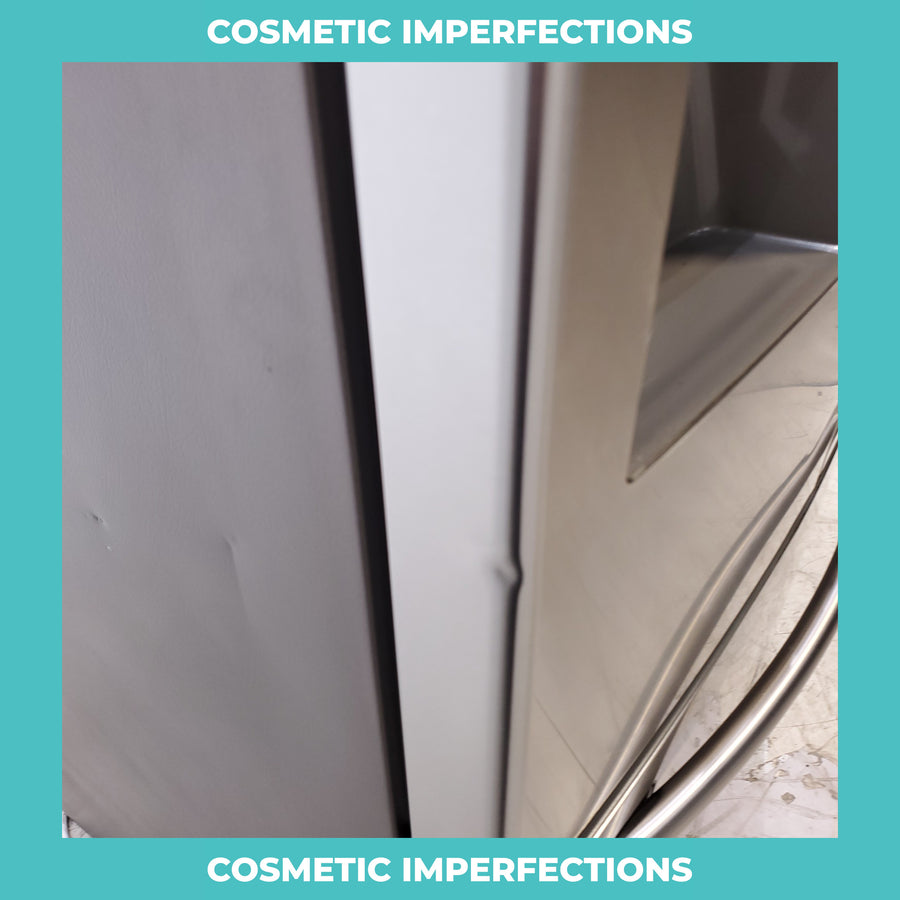 Stainless Steel ENERGY STAR Samsung 24.6 cu. ft. 3 Door French Door Refrigerator with External Water and Ice Dispenser - Certified Refurbished