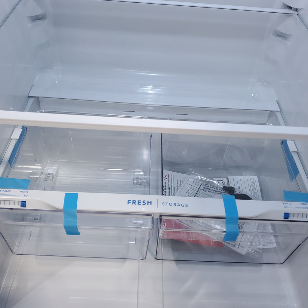 Pictures of 30 in. Wide EasyCare Stainless Steel Frigidaire 20.0 cu. ft. Top Freezer Refrigerator with EvepTemp Cooling System and Ice Maker- Scratch & Dent - Minor - Neu Appliance Outlet - Discount Appliance Outlet in Austin, Tx