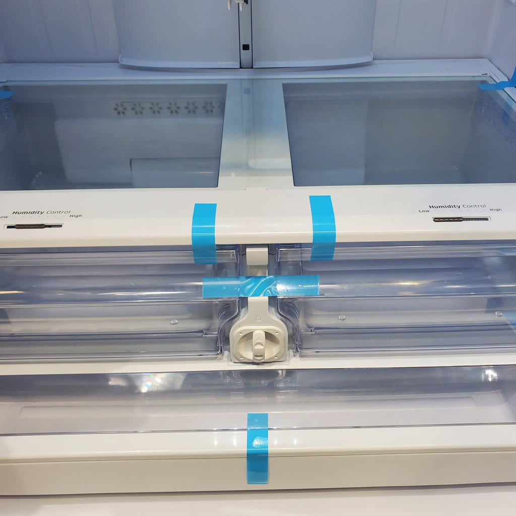 Pictures of Fingerprint Resistant Stainless Steel ENERGY STAR Samsung 27 cu. ft. 3 Door French Door Refrigerator with Exterior Water and Ice Dispenser RF27T5201SR - Certified Refurbished - Neu Appliance Outlet - Discount Appliance Outlet in Austin, Tx