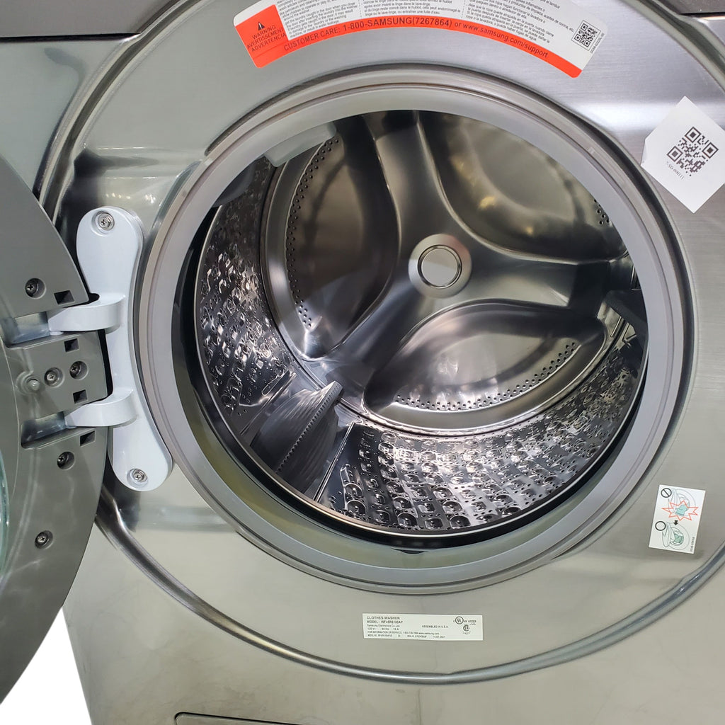 Pictures of Samsung Platinum 4.5 cu. ft. Steam Front Load ENERGY STAR Washer with Self Clean+ - Scratch & Dent - Moderate - Neu Appliance Outlet - Discount Appliance Outlet in Austin, Tx