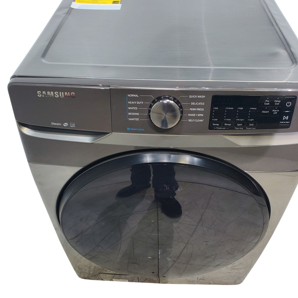 Pictures of Samsung Platinum 4.5 cu. ft. Steam Front Load ENERGY STAR Washer with Self Clean+ - Scratch & Dent - Moderate - Neu Appliance Outlet - Discount Appliance Outlet in Austin, Tx
