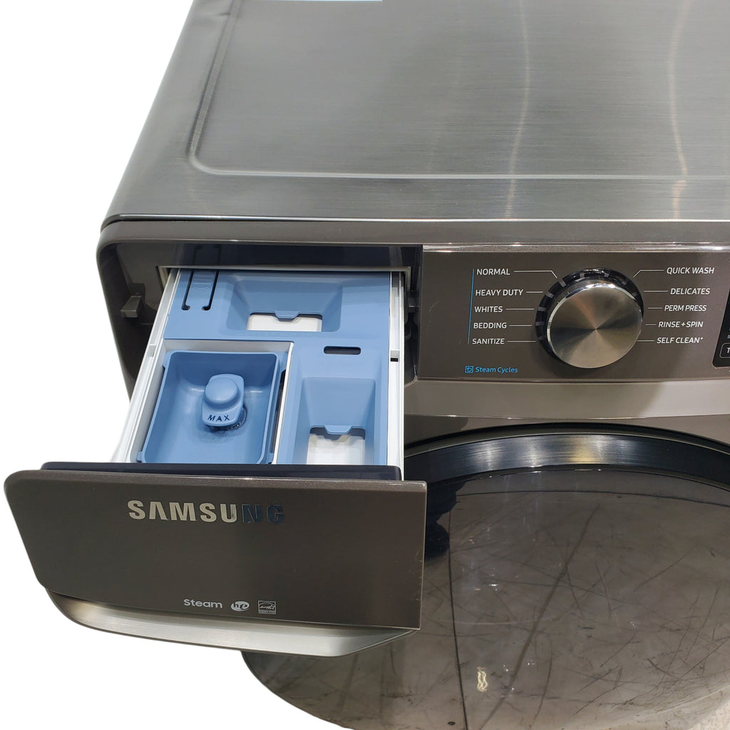 Pictures of Samsung Platinum 4.5 cu. ft. Steam Front Load ENERGY STAR Washer with Self Clean+ - Scratch & Dent - Moderate - Neu Appliance Outlet - Discount Appliance Outlet in Austin, Tx