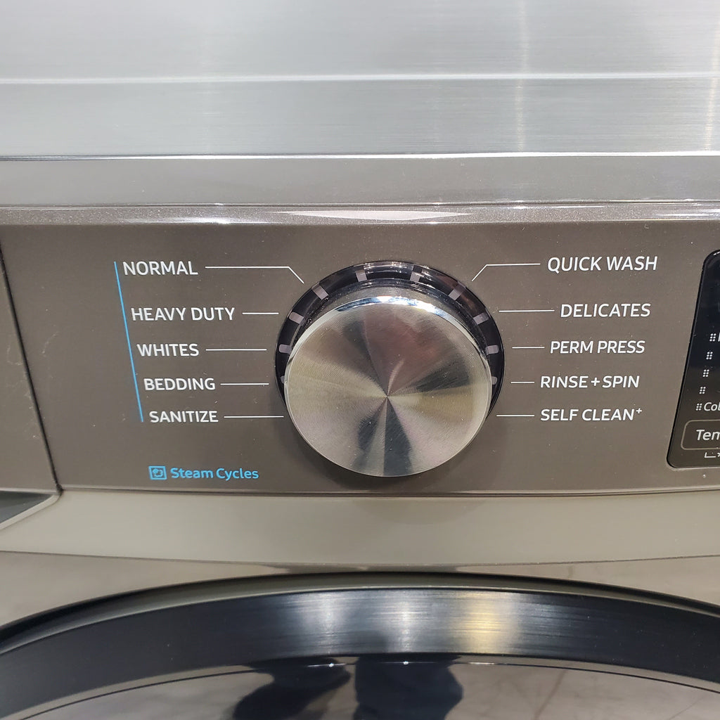 Pictures of Samsung Platinum 4.5 cu. ft. Steam Front Load ENERGY STAR Washer with Self Clean+ - Scratch & Dent - Moderate - Neu Appliance Outlet - Discount Appliance Outlet in Austin, Tx