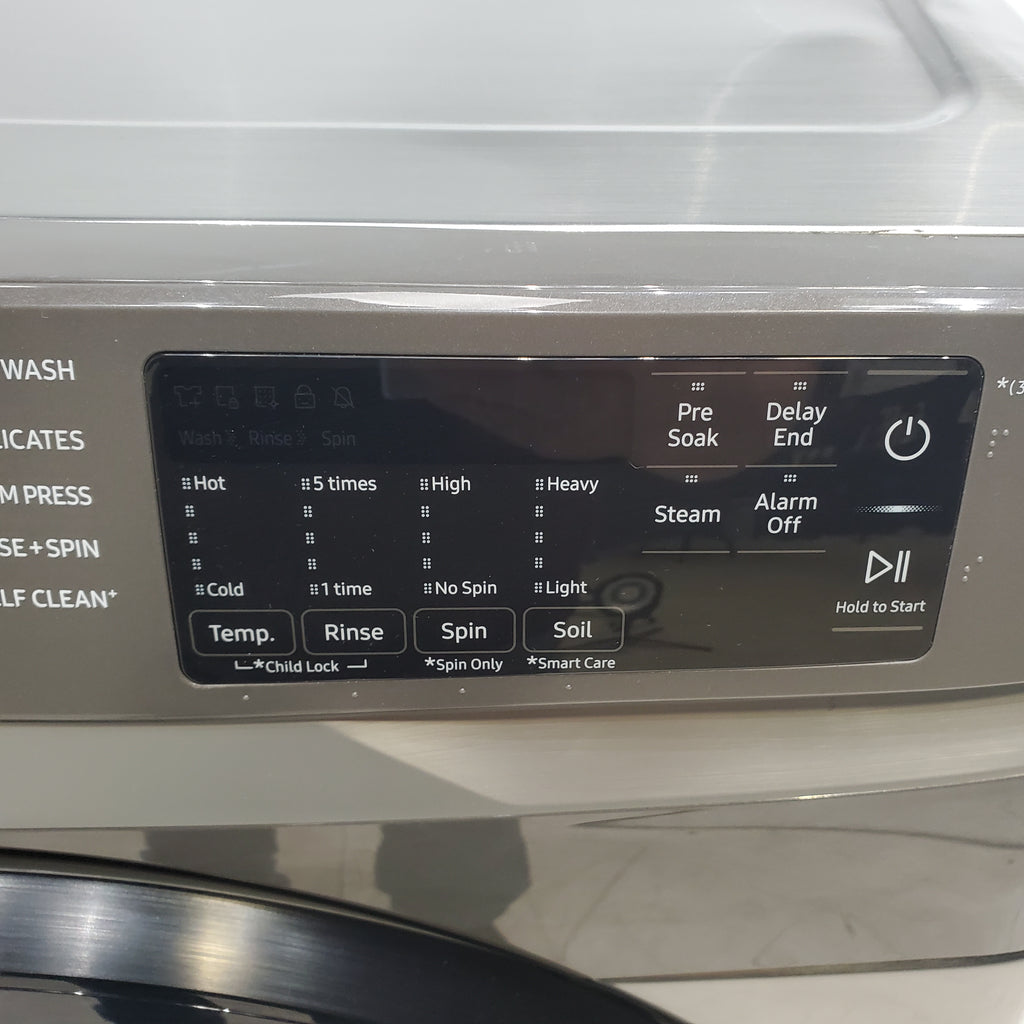 Pictures of Samsung Platinum 4.5 cu. ft. Steam Front Load ENERGY STAR Washer with Self Clean+ - Scratch & Dent - Moderate - Neu Appliance Outlet - Discount Appliance Outlet in Austin, Tx