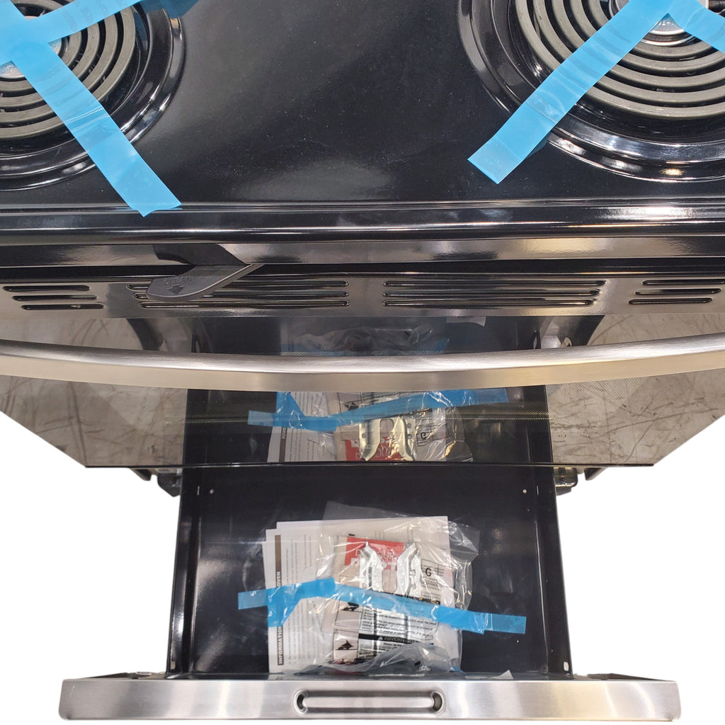 Pictures of Stainless Steel GE® 30" Free-Standing Self-Clean Electric Range with 4 Cooktop Elements - Scratch & Dent - Minor - Neu Appliance Outlet - Discount Appliance Outlet in Austin, Tx