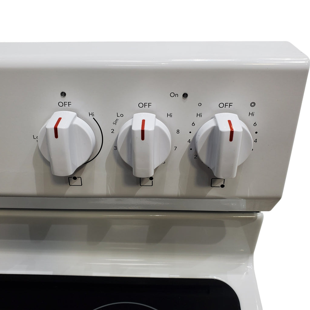 Pictures of Frigidaire White 30 inch 5.3 cu. ft. 5-Burner Element Electric Range with Manual Clean FCRE3052AW - Scratch & Dent - (Minor) - Neu Appliance Outlet - Discount Appliance Outlet in Austin, Tx