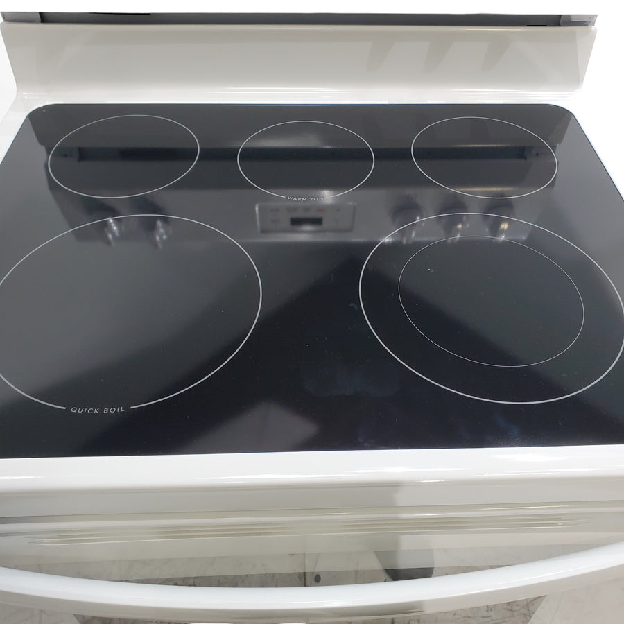 Frigidaire White 30 inch 5.3 cu. ft. 5-Burner Element Electric Range with Manual Clean FCRE3052AW - Scratch & Dent - (Minor)
