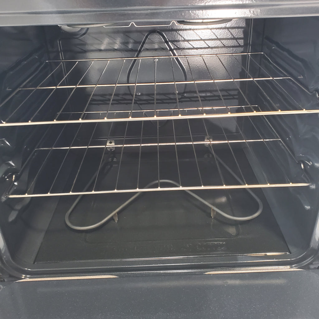Pictures of Frigidaire White 30 inch 5.3 cu. ft. 5-Burner Element Electric Range with Manual Clean FCRE3052AW - Scratch & Dent - (Minor) - Neu Appliance Outlet - Discount Appliance Outlet in Austin, Tx