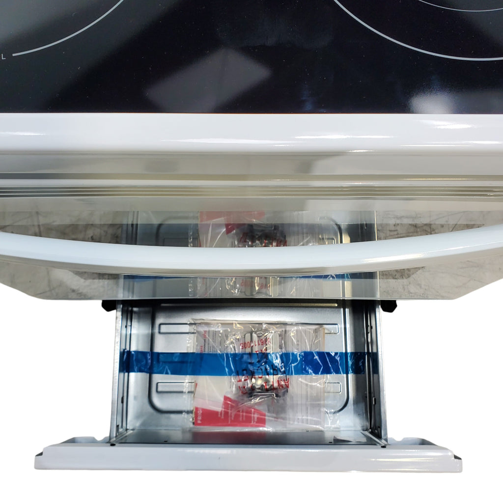 Pictures of Frigidaire White 30 inch 5.3 cu. ft. 5-Burner Element Electric Range with Manual Clean FCRE3052AW - Scratch & Dent - (Minor) - Neu Appliance Outlet - Discount Appliance Outlet in Austin, Tx