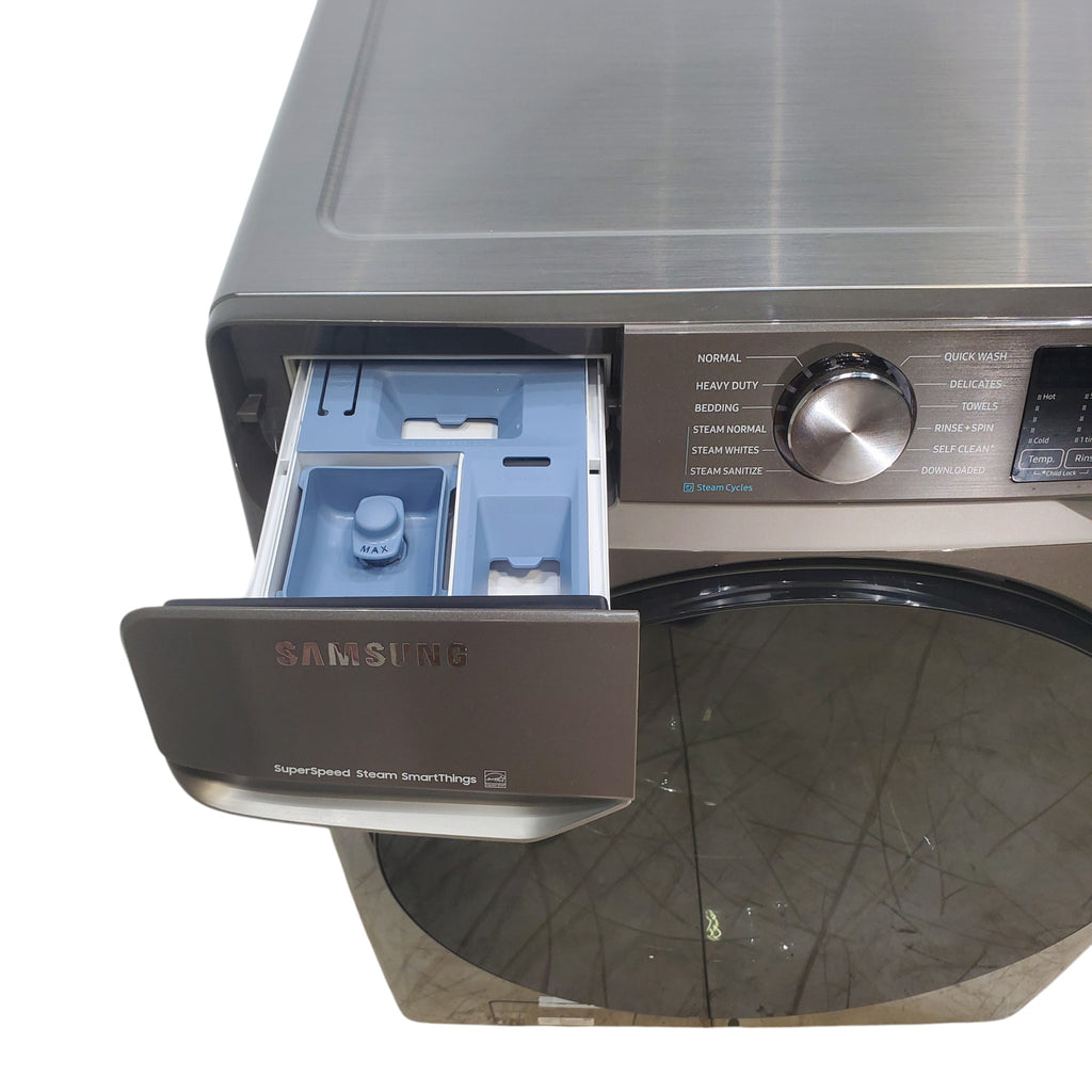 Pictures of Platinum ENERGY STAR Samsung 4.5 cu. ft. Front Load Washer with WiFi Connectivity - New - Neu Appliance Outlet - Discount Appliance Outlet in Austin, Tx