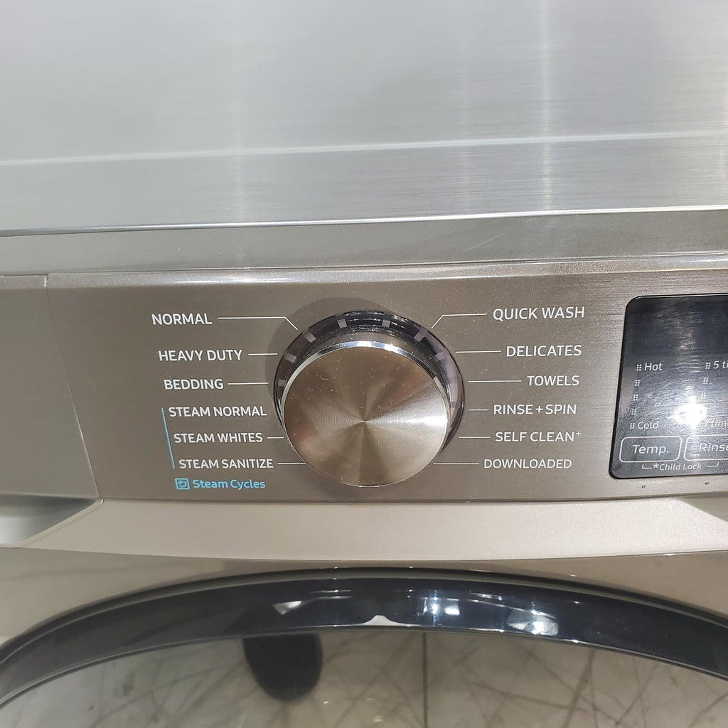 Pictures of Platinum ENERGY STAR Samsung 4.5 cu. ft. Front Load Washer with WiFi Connectivity - New - Neu Appliance Outlet - Discount Appliance Outlet in Austin, Tx