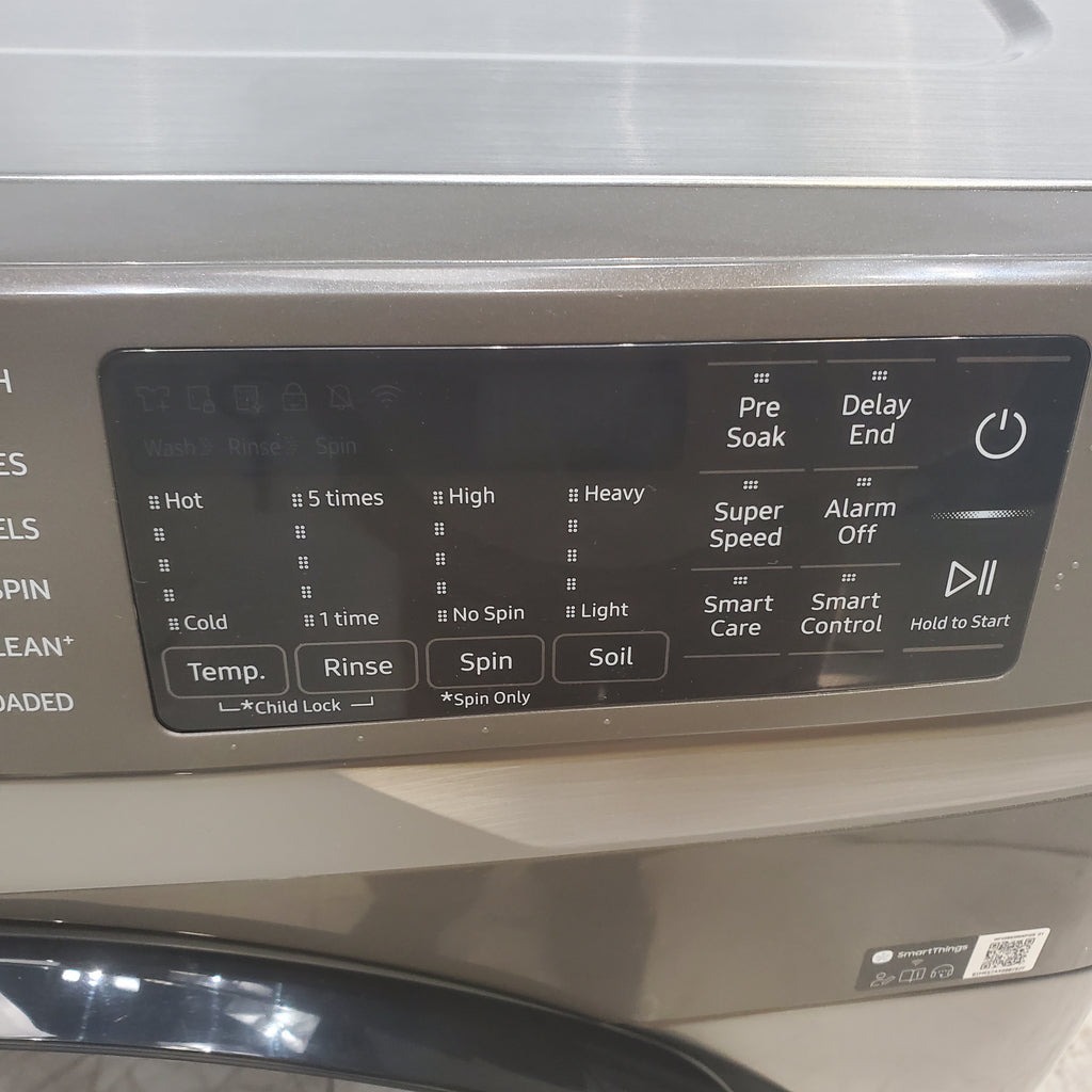 Pictures of Platinum ENERGY STAR Samsung 4.5 cu. ft. Front Load Washer with WiFi Connectivity - New - Neu Appliance Outlet - Discount Appliance Outlet in Austin, Tx