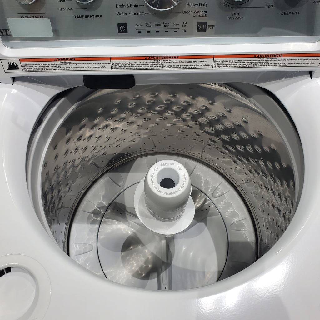 Pictures of Maytag 4.7 cu. ft. Top Load Washer with Power Agitator and Built-In Faucet - Open Box - Neu Appliance Outlet - Discount Appliance Outlet in Austin, Tx