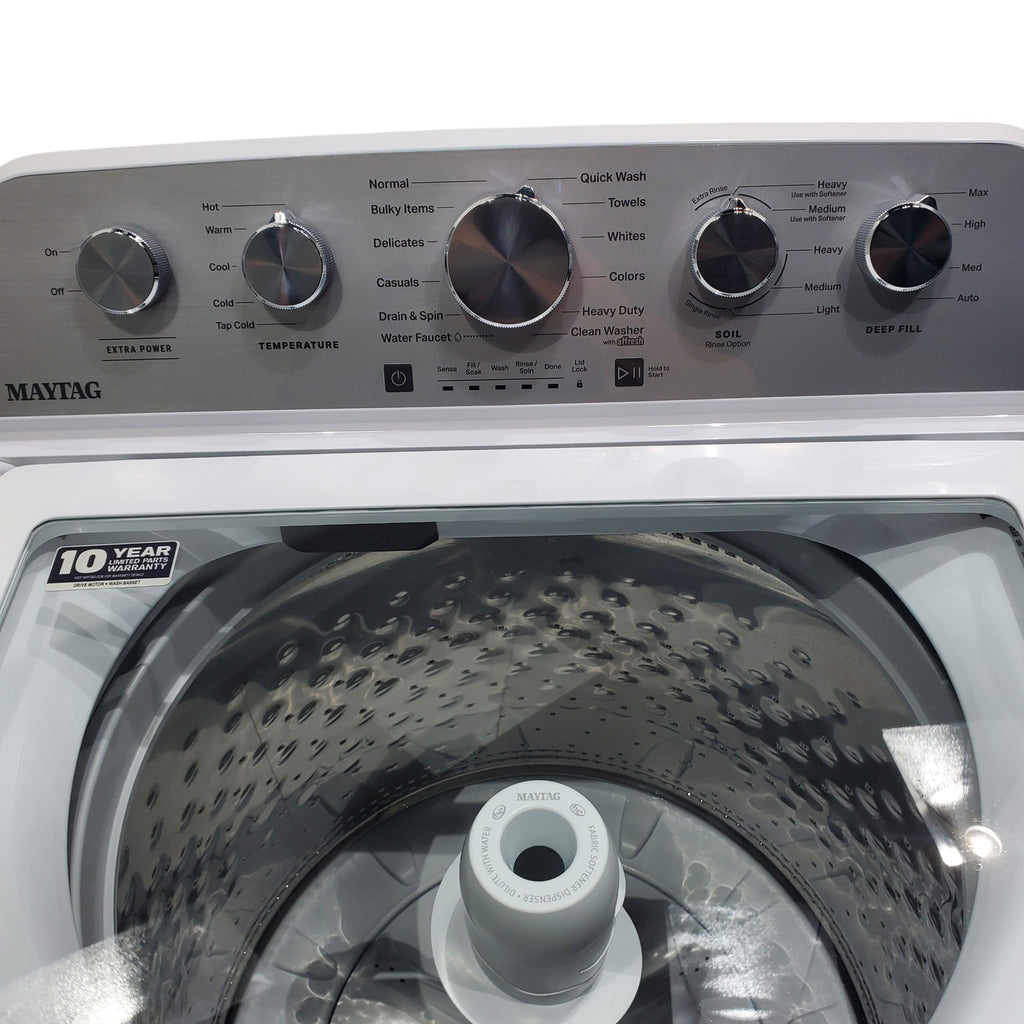 Pictures of Maytag 4.7 cu. ft. Top Load Washer with Power Agitator and Built-In Faucet - Open Box - Neu Appliance Outlet - Discount Appliance Outlet in Austin, Tx