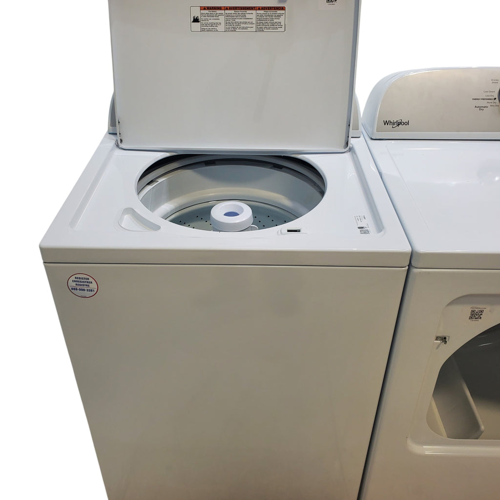 Pictures of HE Whirlpool 3.5 cu. ft. Top Load Washing Machine with Deep Water Wash and 7 cu. ft. Electric Dryer with AutoDry- Open Box - Neu Appliance Outlet - Discount Appliance Outlet in Austin, Tx