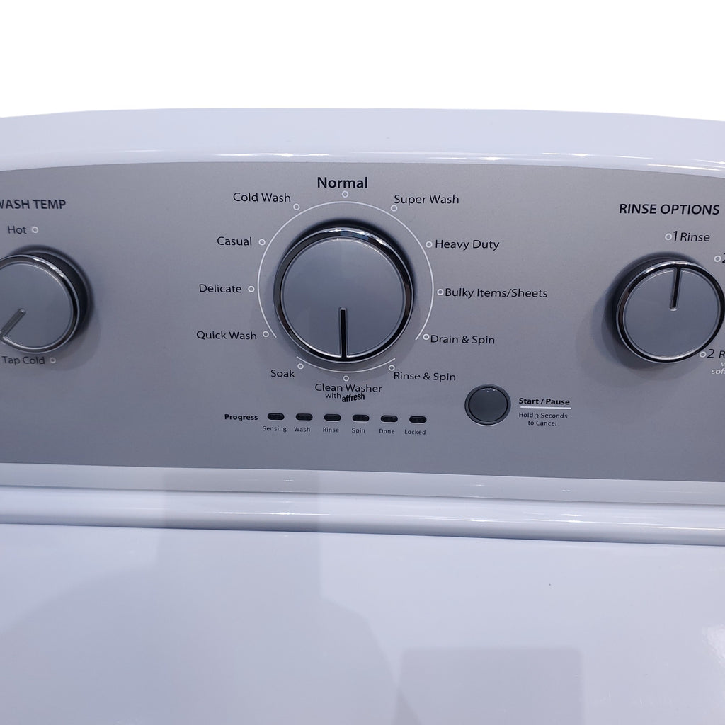 Pictures of HE Whirlpool 3.5 cu. ft. Top Load Washing Machine with Deep Water Wash and 7 cu. ft. Electric Dryer with AutoDry- Open Box - Neu Appliance Outlet - Discount Appliance Outlet in Austin, Tx