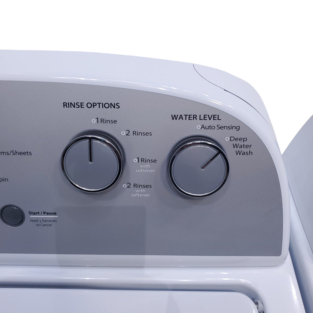 Pictures of HE Whirlpool 3.5 cu. ft. Top Load Washing Machine with Deep Water Wash and 7 cu. ft. Electric Dryer with AutoDry- Open Box - Neu Appliance Outlet - Discount Appliance Outlet in Austin, Tx
