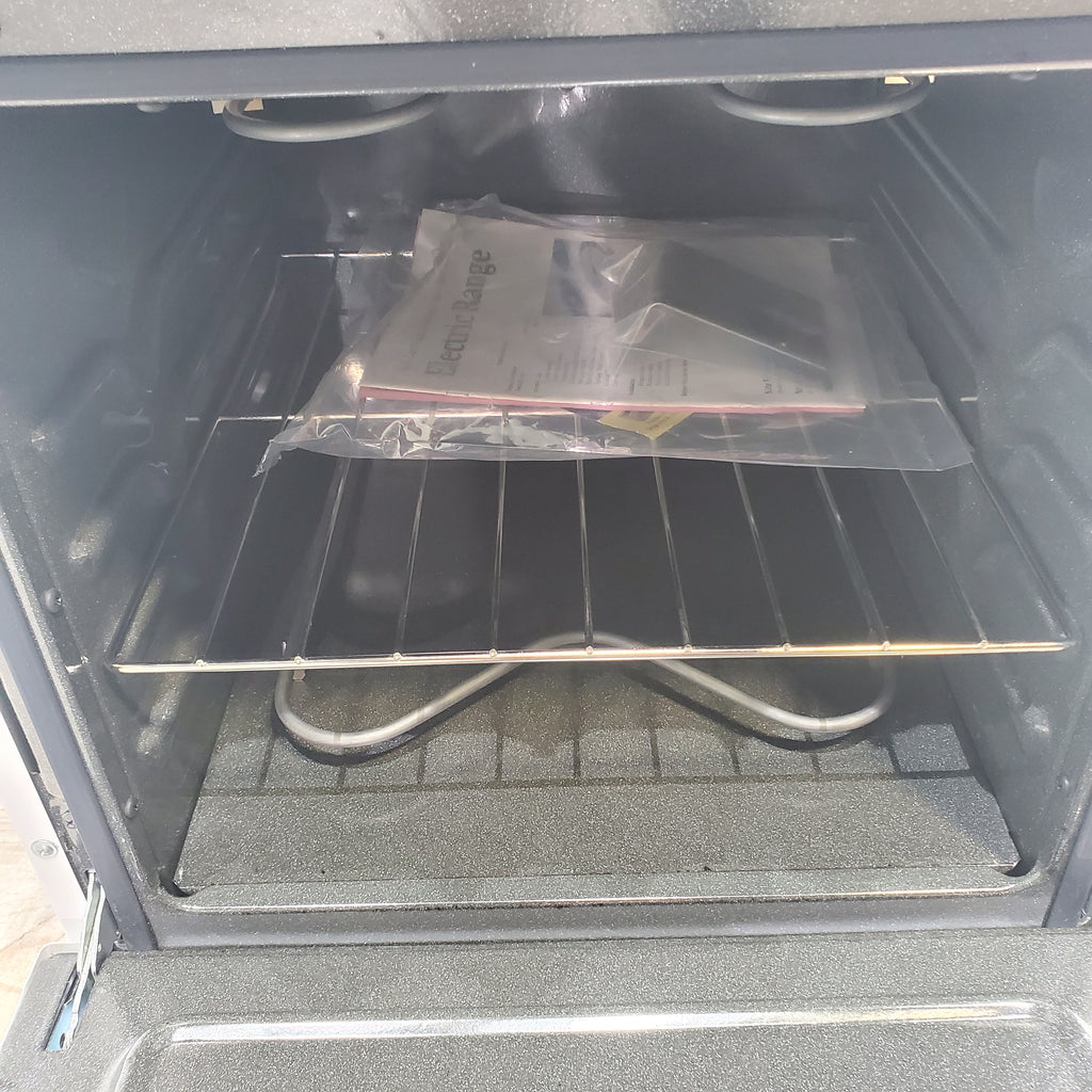 Pictures of Holiday White 20-in 4 Burners 2.4-cu ft Freestanding Electric Range EAK10MOO - Open Box - Neu Appliance Outlet - Discount Appliance Outlet in Austin, Tx