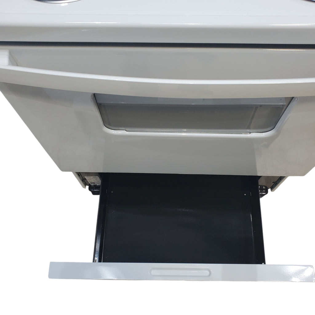 Pictures of Hotpoint White 30-in 4 Burners 5-cu ft Freestanding Electric Range with Sensi Temp Technology - Open Box - Neu Appliance Outlet - Discount Appliance Outlet in Austin, Tx