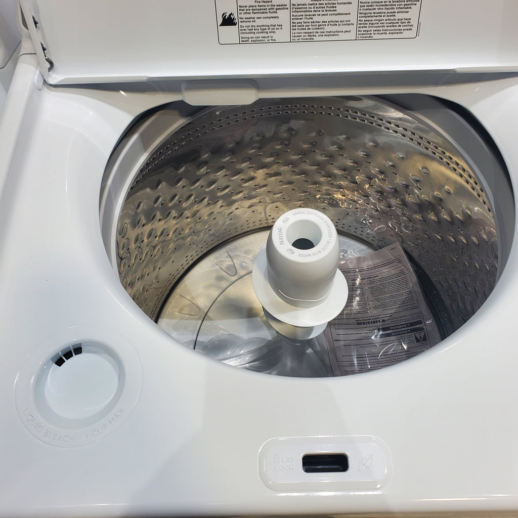 Pictures of Maytag 4.5 cu. ft. Top Load Washer with Power Agitator and 7.0 cu. ft. Electric Dryer with Reversible Door - Open Box - Neu Appliance Outlet - Discount Appliance Outlet in Austin, Tx