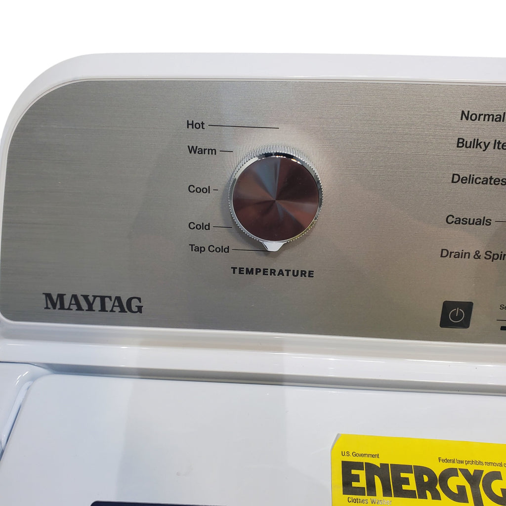 Pictures of Maytag 4.5 cu. ft. Top Load Washer with Power Agitator and 7.0 cu. ft. Electric Dryer with Reversible Door - Open Box - Neu Appliance Outlet - Discount Appliance Outlet in Austin, Tx