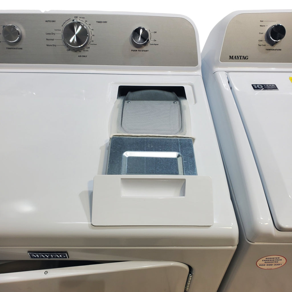 Pictures of Maytag 4.5 cu. ft. Top Load Washer with Power Agitator and 7.0 cu. ft. Electric Dryer with Reversible Door - Open Box - Neu Appliance Outlet - Discount Appliance Outlet in Austin, Tx