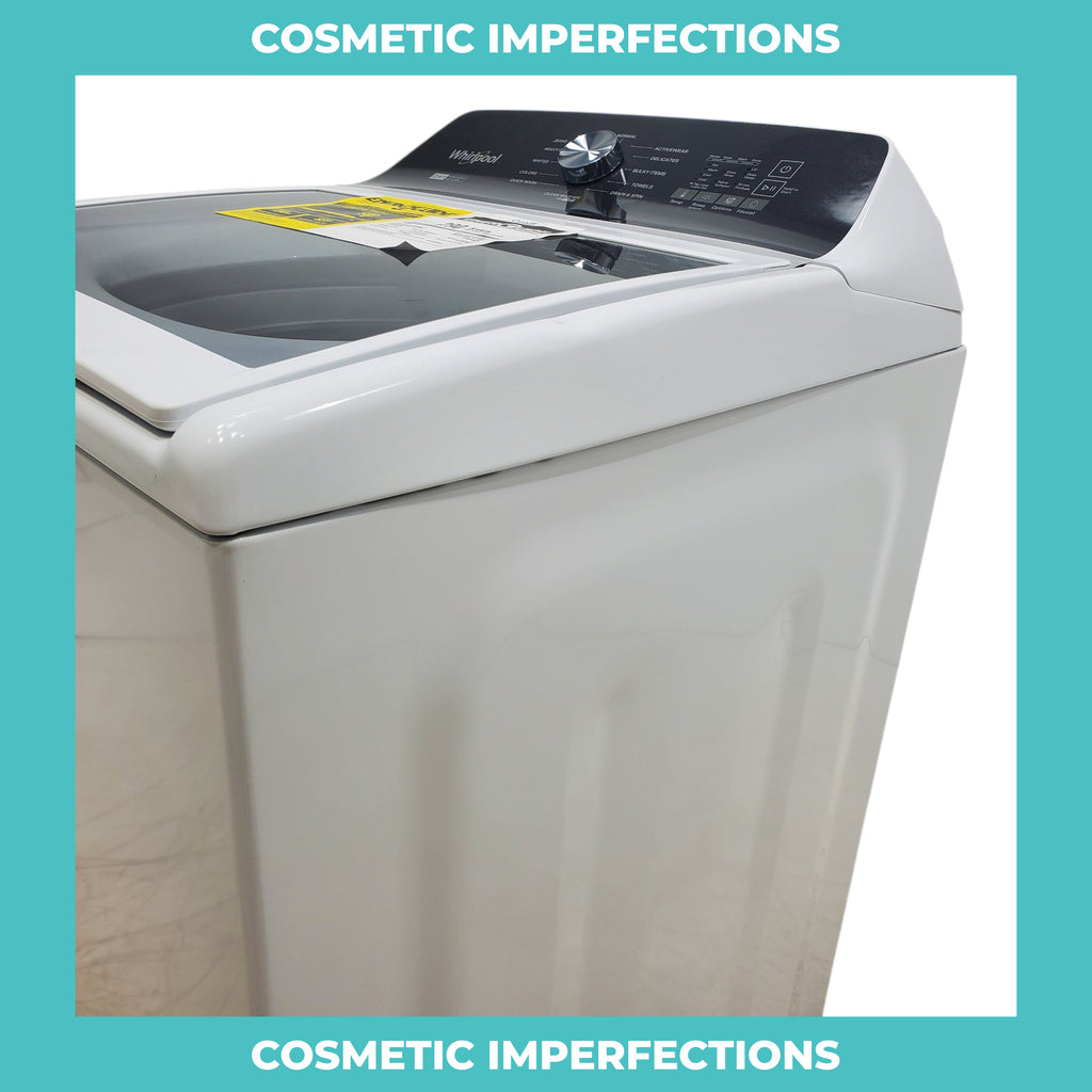 Pictures of White Whirlpool 4.7 - 4.8 cu ft Capacity Top-Load Washer with 2 in 1 Removable Agitator - Scratch & Dent - Minor - Neu Appliance Outlet - Discount Appliance Outlet in Austin, Tx