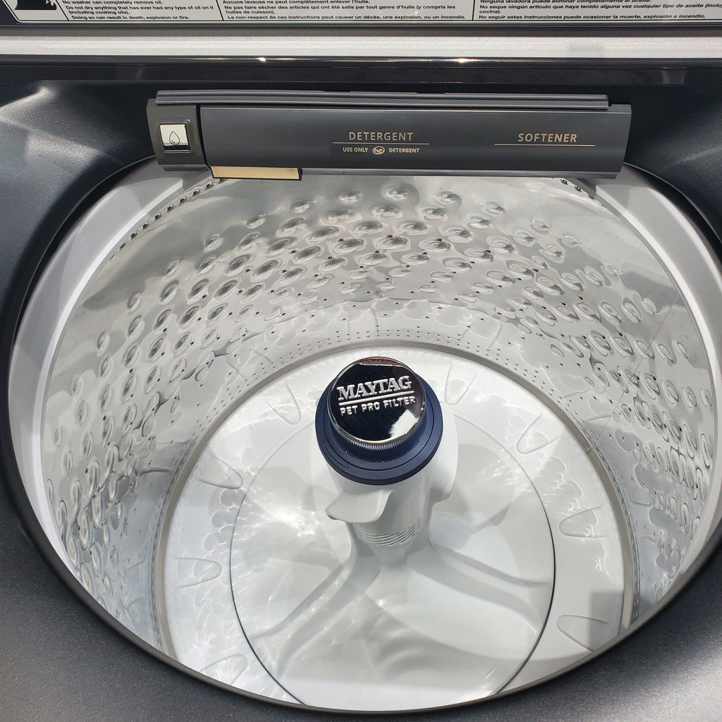 Pictures of Maytag Volcano Black Pet Pro Top Load 4.7 cu. ft. Washer with Deep Fill option and Built-in Water Faucet - Open Box - Neu Appliance Outlet - Discount Appliance Outlet in Austin, Tx
