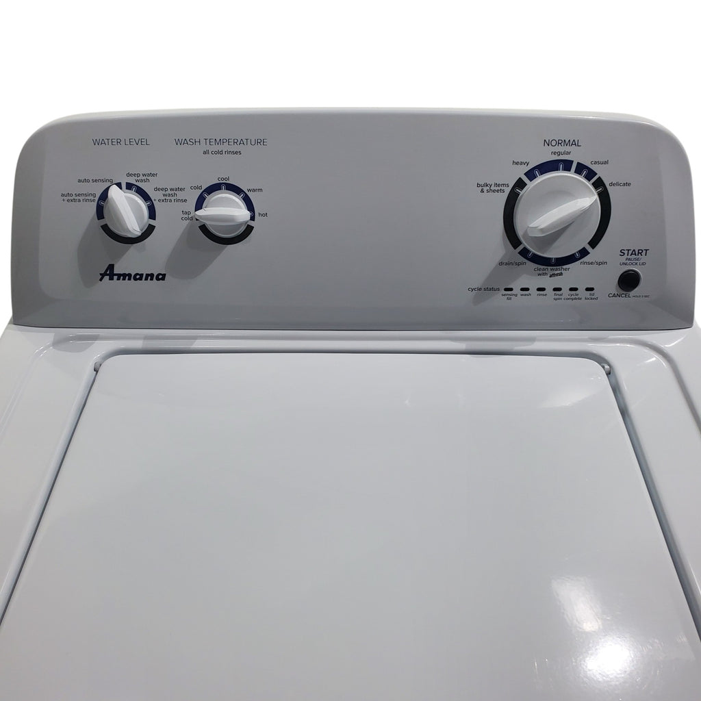 Pictures of White Amana 3.5 cu. ft. Top-Load Washer with Deep Water Wash Option - Open Box - Neu Appliance Outlet - Discount Appliance Outlet in Austin, Tx