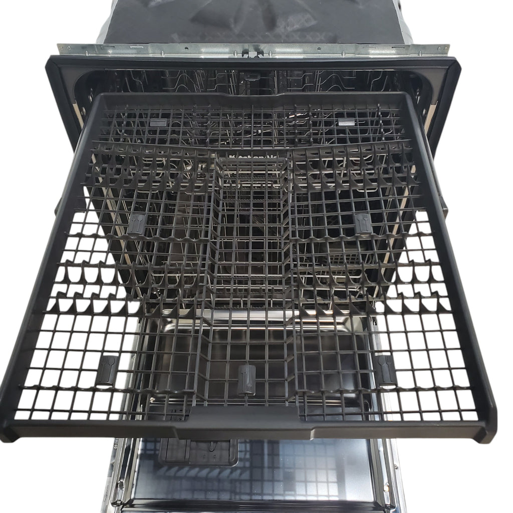 Pictures of 24 in. KitchenAid PrintShield ENERGY STAR Black Stainless Steel with PrintShield™ Finish Built-In Front Control Tall Tub 39 dBA Dishwasher with Stainless Steel Tub - Scratch & Dent - Moderate - Neu Appliance Outlet - Discount Appliance Outlet in Austin, Tx