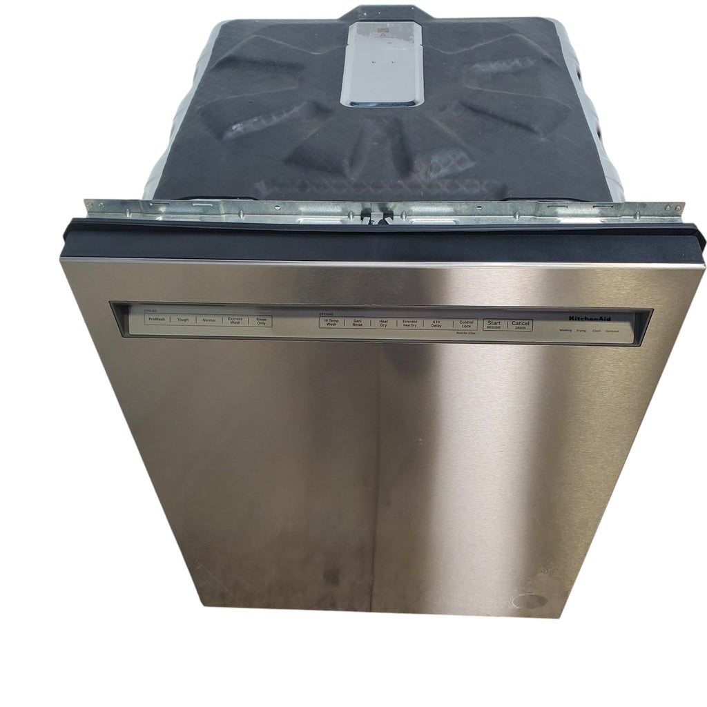 Pictures of 24 in. KitchenAid PrintShield ENERGY STAR Black Stainless Steel with PrintShield™ Finish Built-In Front Control Tall Tub 39 dBA Dishwasher with Stainless Steel Tub - Scratch & Dent - Moderate - Neu Appliance Outlet - Discount Appliance Outlet in Austin, Tx