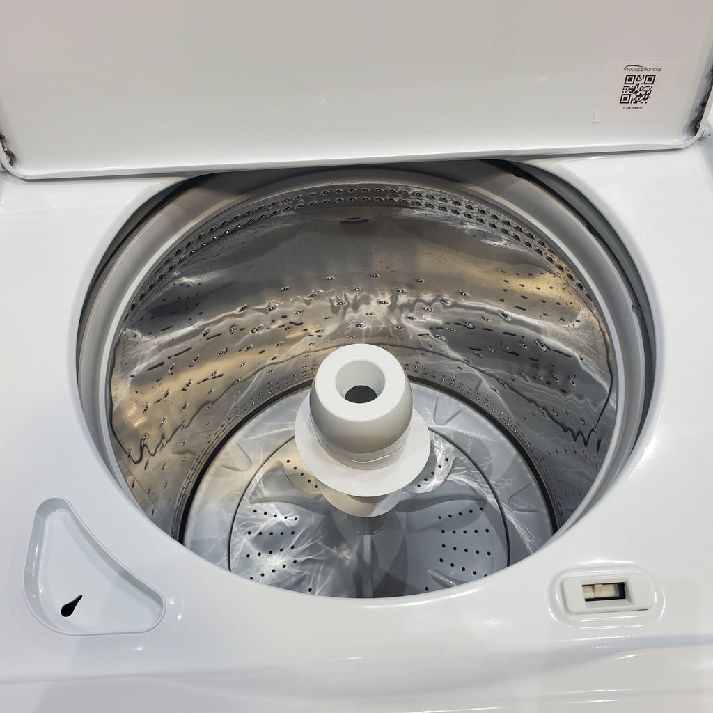 Pictures of Amana 3.8 cu. ft. Top Load Washing Machine with Deep Water Wash Option and Amana 6.5 cu. ft. Electric Dryer with Automatic Cycles - Scratch & Dent - Minor - Neu Appliance Outlet - Discount Appliance Outlet in Austin, Tx