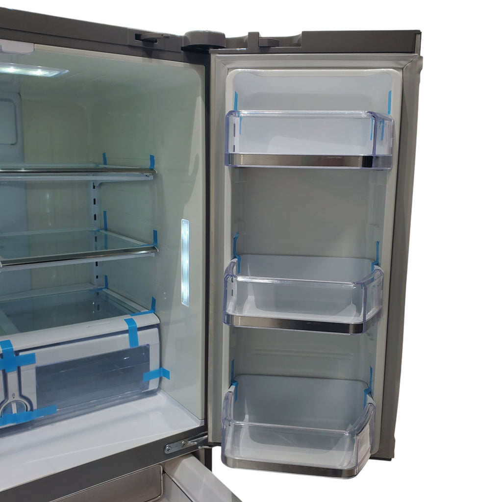 Pictures of Samsung Stainless Steel 25.5 cu. ft. 4-Door French Door Refrigerator with Spill Proof Glass Shelves, FlexZone Drawer, Power Freeze/Cool Options and External Ice/Water Dispenser - Certified Refurbished - Neu Appliance Outlet - Discount Appliance Outlet in Austin, Tx