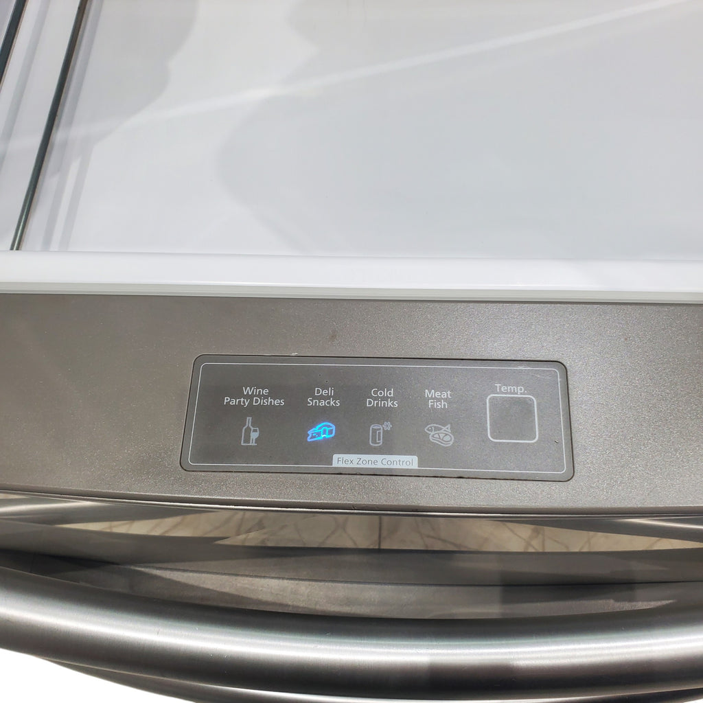 Pictures of Samsung Stainless Steel 25.5 cu. ft. 4-Door French Door Refrigerator with Spill Proof Glass Shelves, FlexZone Drawer, Power Freeze/Cool Options and External Ice/Water Dispenser - Certified Refurbished - Neu Appliance Outlet - Discount Appliance Outlet in Austin, Tx