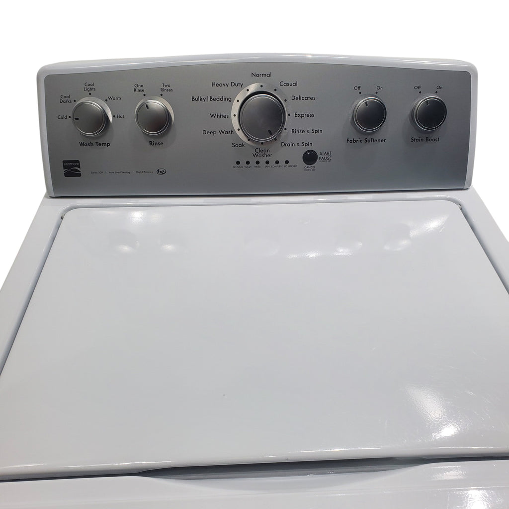 Pictures of Kenmore White 4.3 cu. Ft Top Load Washer w/Triple Action Impeller with StainBoost Feature - Certified Refurbished - Neu Appliance Outlet - Discount Appliance Outlet in Austin, Tx
