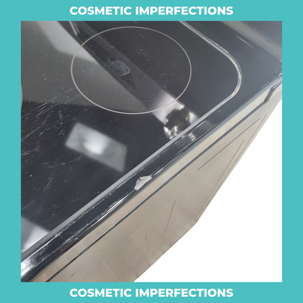 Pictures of Stainless Steel GE 5.3 cu. ft. Freestanding 4 Heating Element Smooth Cooktop Electric Range with Dual Element Baking - Certified Refurbished - Neu Appliance Outlet - Discount Appliance Outlet in Austin, Tx