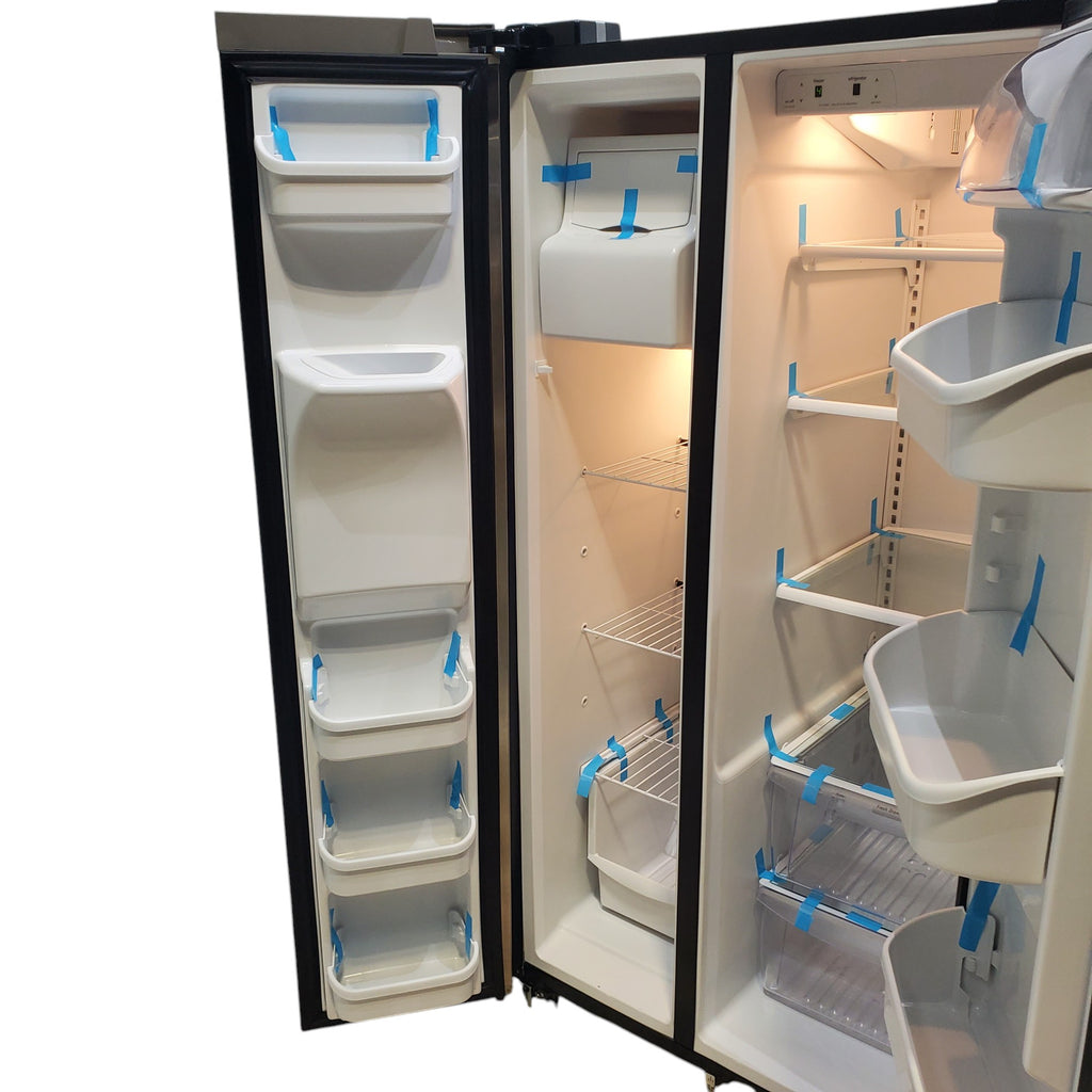 Pictures of Frigidaire 36 inch wide Stainless Steel 26 cu ft Side by Side Refrigerator with Ice/Water Dispenser, PureSource Filter and Ready Select Controls - Certified Refurbished - Neu Appliance Outlet - Discount Appliance Outlet in Austin, Tx