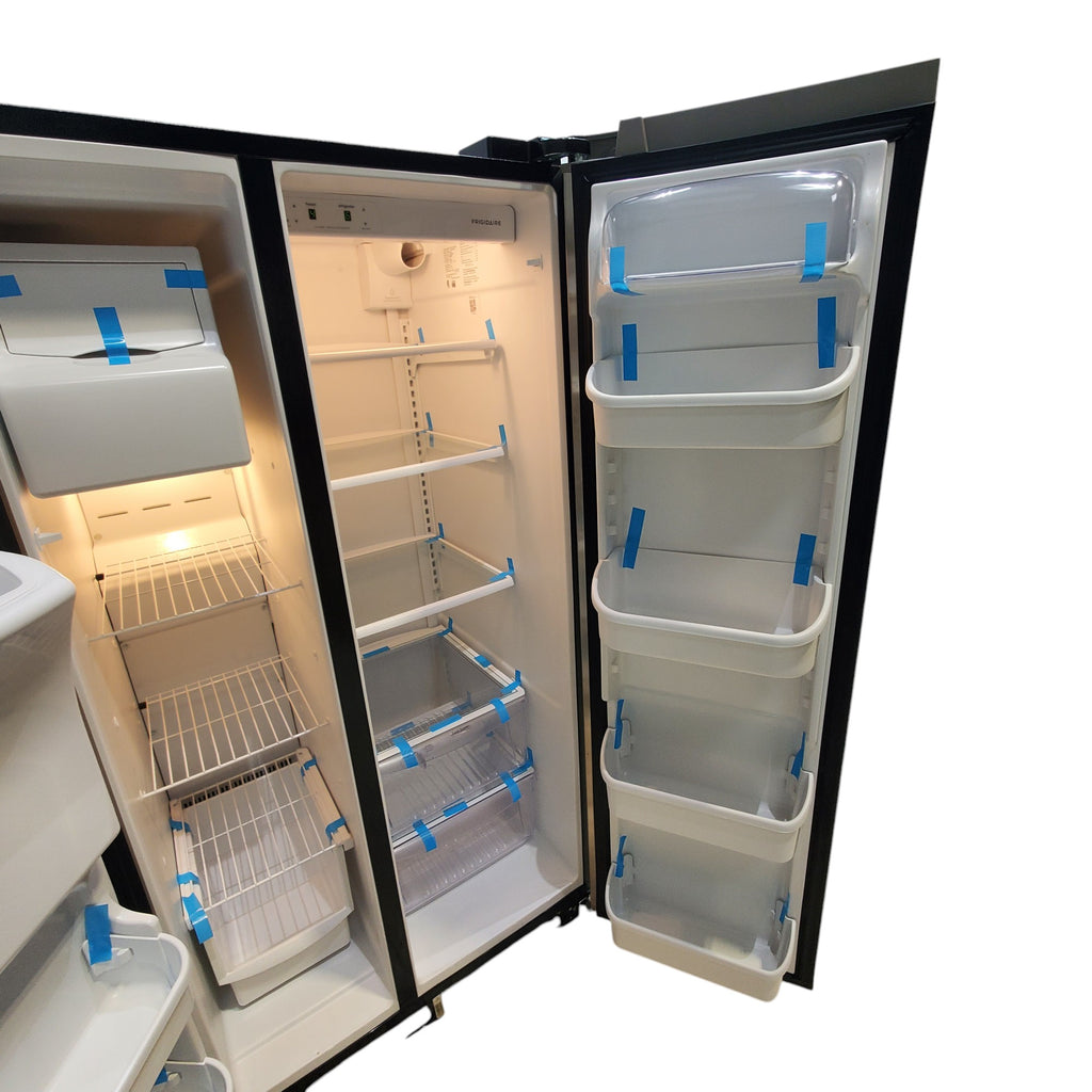 Pictures of Frigidaire 36 inch wide Stainless Steel 26 cu ft Side by Side Refrigerator with Ice/Water Dispenser, PureSource Filter and Ready Select Controls - Certified Refurbished - Neu Appliance Outlet - Discount Appliance Outlet in Austin, Tx