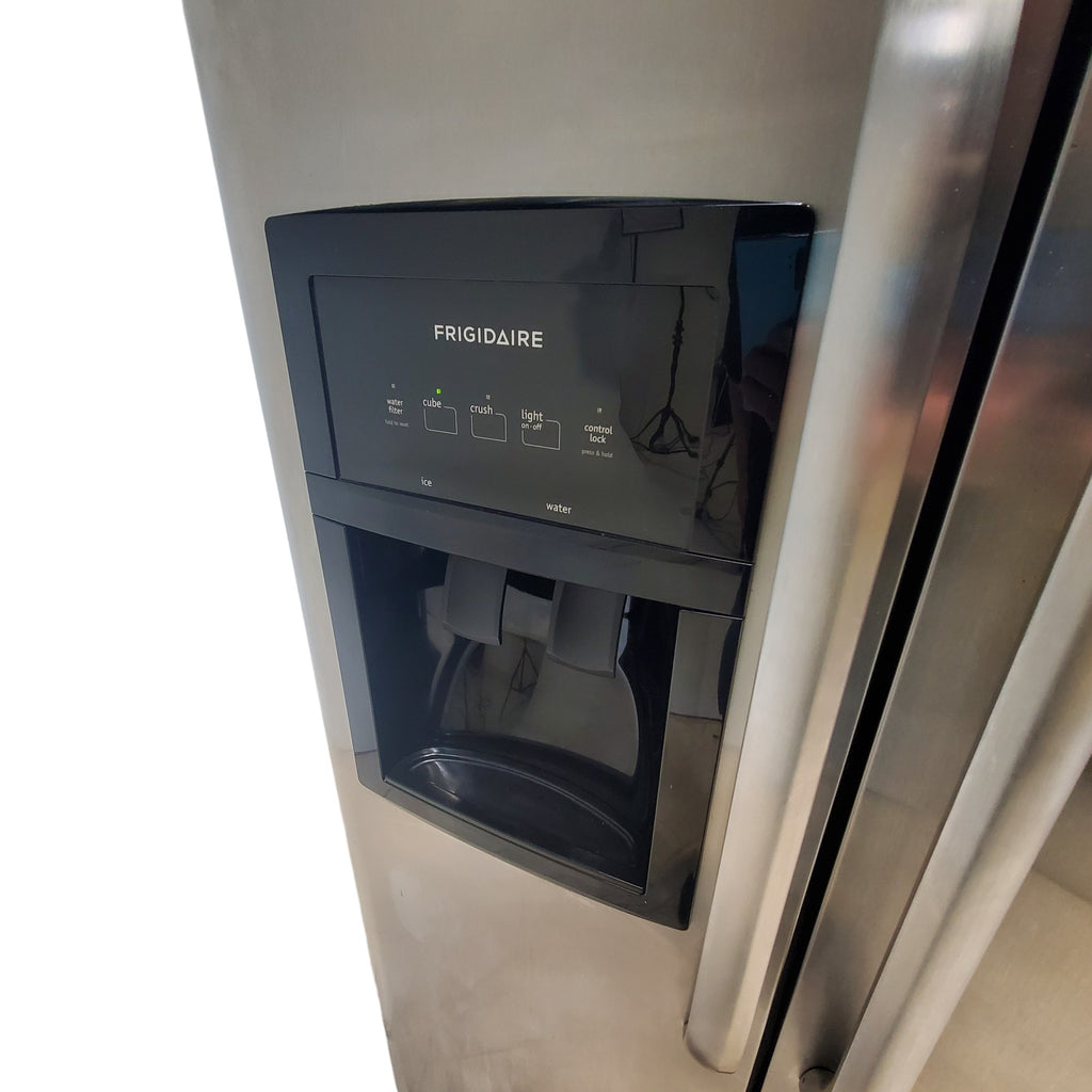 Pictures of Frigidaire 36 inch wide Stainless Steel 26 cu ft Side by Side Refrigerator with Ice/Water Dispenser, PureSource Filter and Ready Select Controls - Certified Refurbished - Neu Appliance Outlet - Discount Appliance Outlet in Austin, Tx