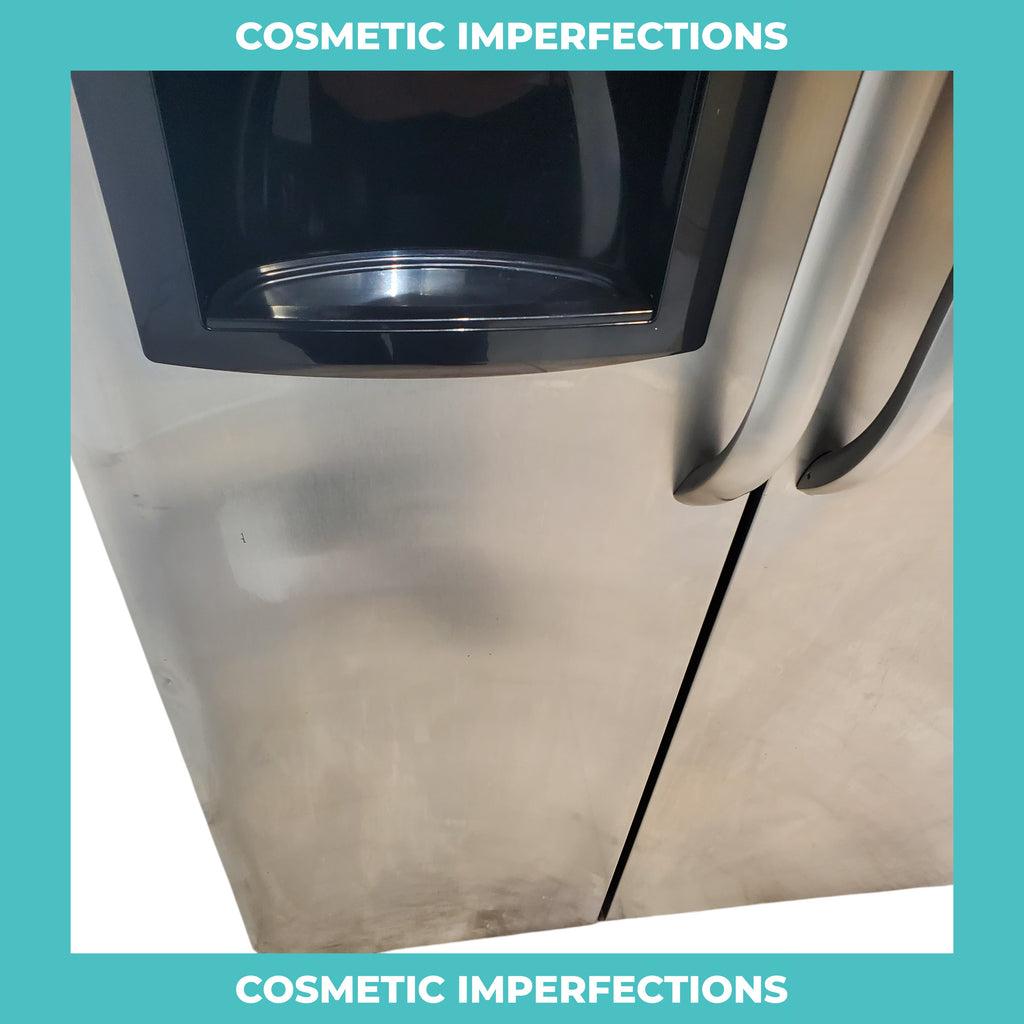 Pictures of Frigidaire 36 inch wide Stainless Steel 26 cu ft Side by Side Refrigerator with Ice/Water Dispenser, PureSource Filter and Ready Select Controls - Certified Refurbished - Neu Appliance Outlet - Discount Appliance Outlet in Austin, Tx